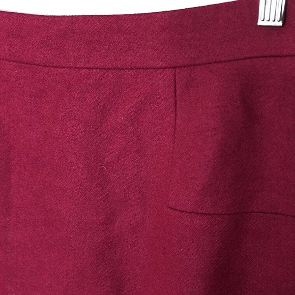 J Crew Factory Womens Wool Blend Skirt Size 6 Pink Short Lined Zipper Closure - Picture 4 of 9
